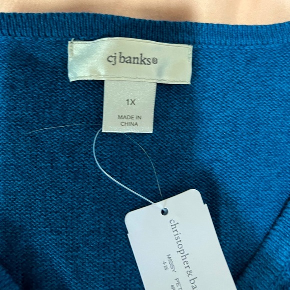 Quarter Sleeve V-Neck Sweater - Picture 4 of 5